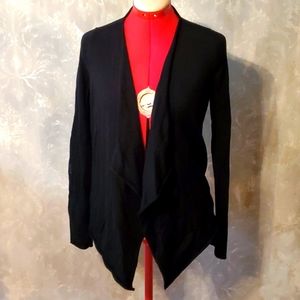 Zadig & Voltaire Daphnee wool cashmere leather patch cardigan